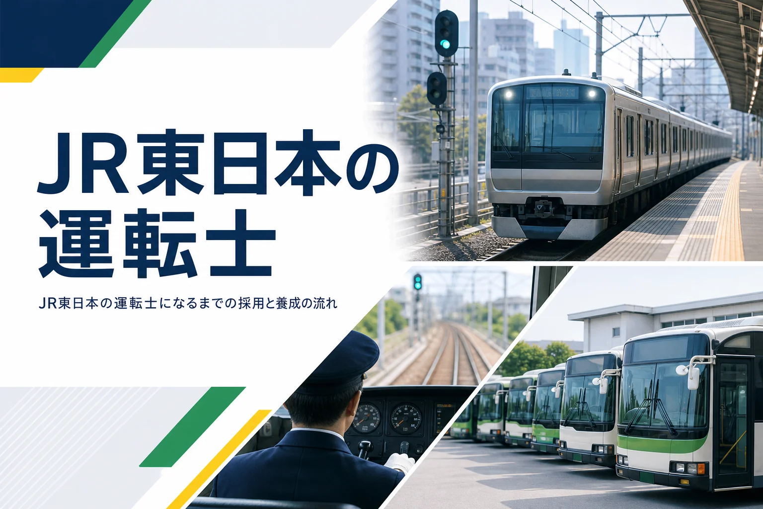 JR東日本の運転士になるまでの採用区分と養成の流れを解説する記事のアイキャッチ