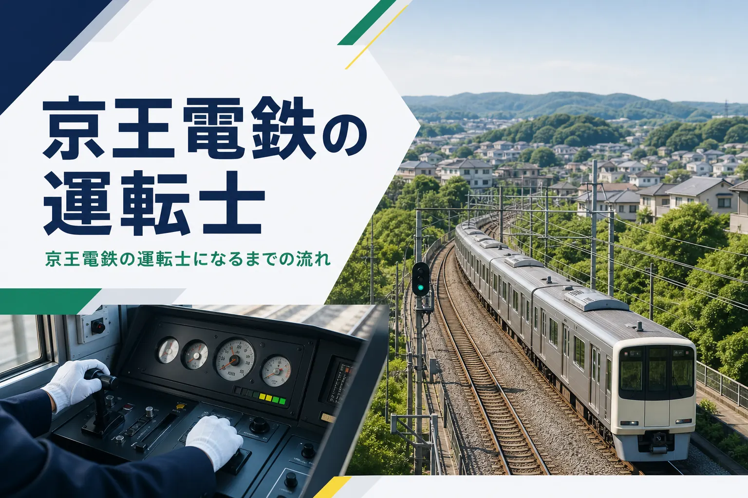 京王電鉄の運転士になるための採用区分と社内の養成所、限定運転士を解説する記事のアイキャッチ