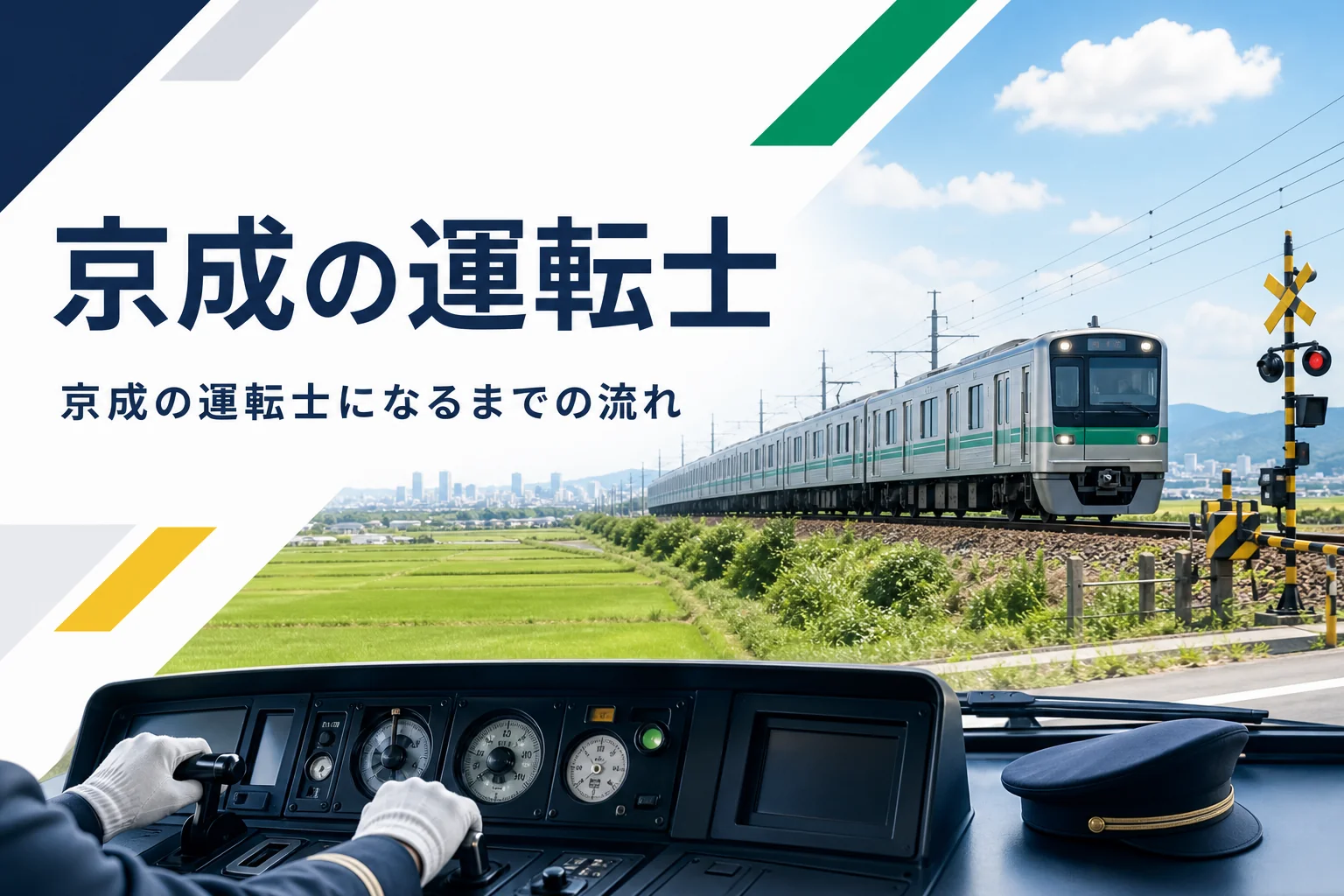 京成電鉄と北総鉄道の運転士になるための採用と流れを解説する記事のアイキャッチ