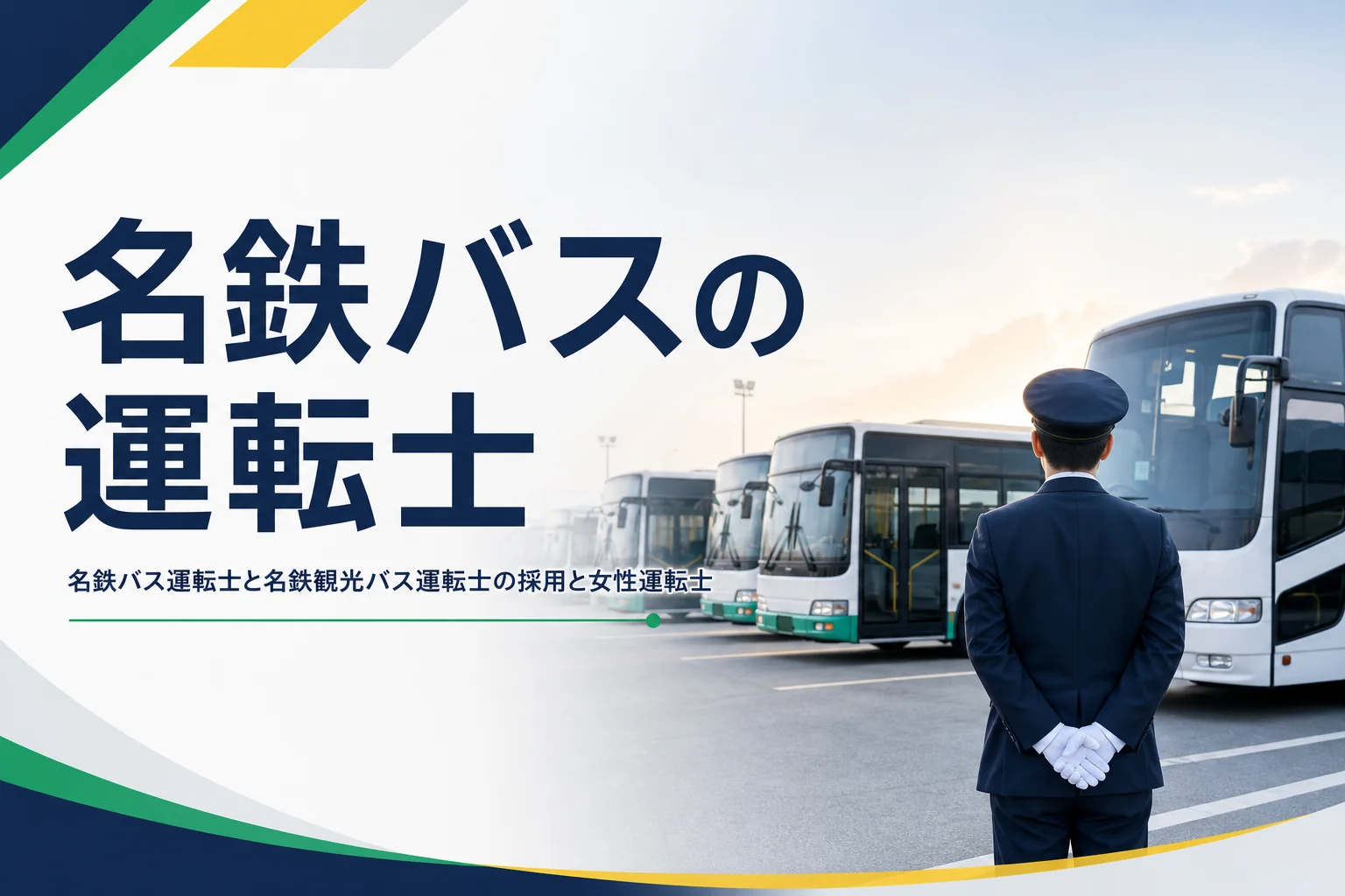 名鉄バスの運転士と名鉄観光バスの運転士の採用と女性運転士について解説する記事のアイキャッチ
