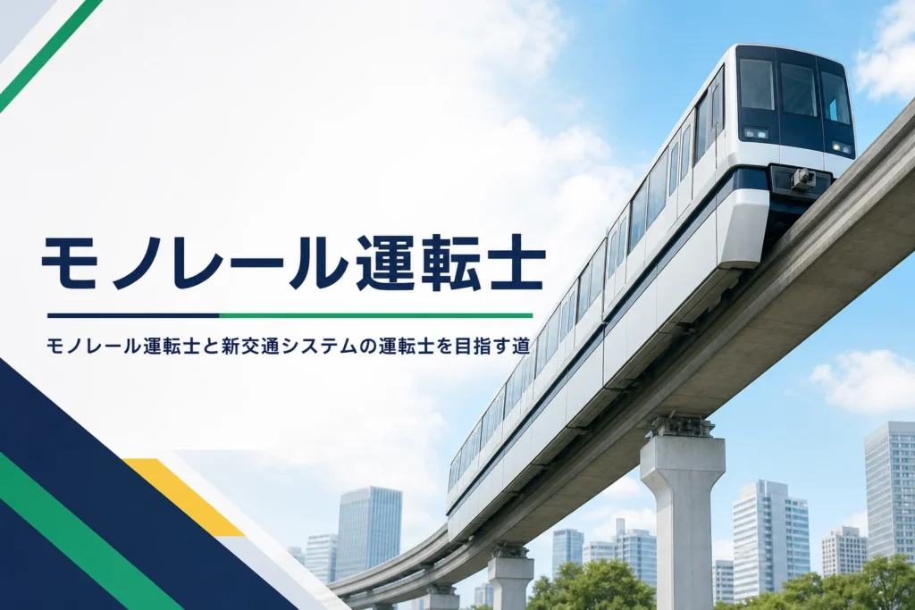 モノレール運転士と新交通システムの運転士を目指す道を解説する記事のアイキャッチ