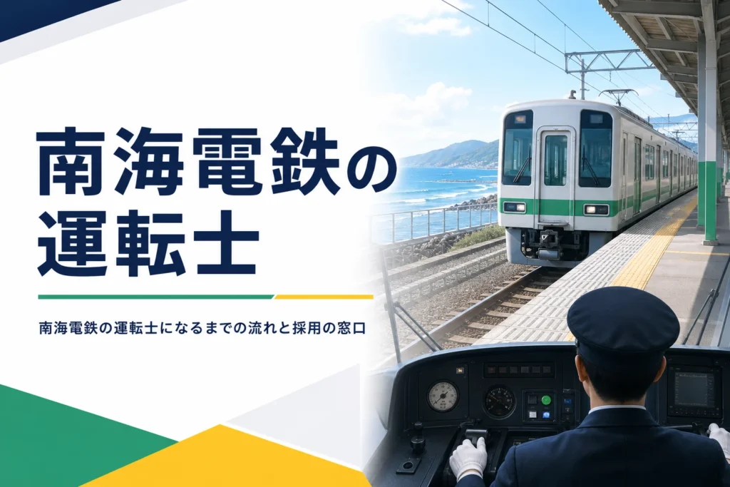 南海電鉄の運転士になるまでの流れと採用の窓口を解説する記事のアイキャッチ