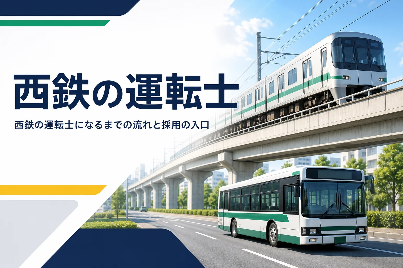 西鉄電車の運転士になるまでの流れと採用の入口を解説する記事のアイキャッチ